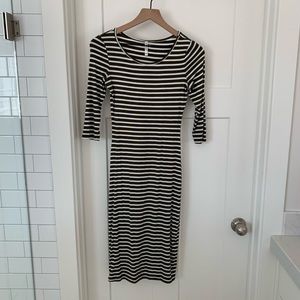 Midi striped dress